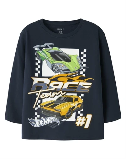Name it - NMMJunior Hotwheels T-shirt - Navy Blazer